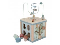 Kocka s aktivitami drevená Forest Friends