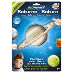Svetielkujúca dekorácia na stenu Saturn