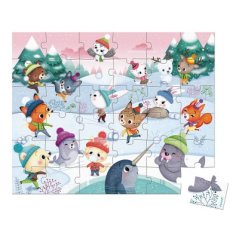 Puzzle Party na snehu