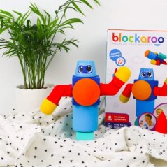 Mäkká magnetická stavebnica Robot 10ks
