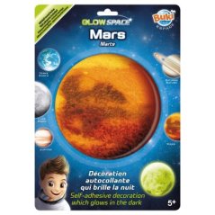 Svetielkujúca dekorácia na stenu Mars