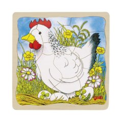 Vrstvené puzzle Vývoj kuriatka