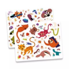 Znovupoužiteľné svietiace samolepky Zvieratká 200ks