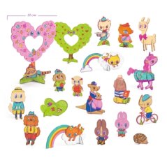 Kartónová 3D kreatívna sada Kawaii world