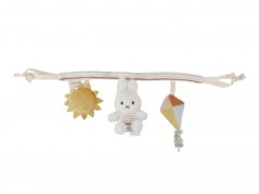 Reťaz na kočík zajačik Miffy Prúžky