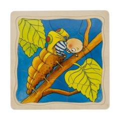 Vrstvené puzzle Vývoj motýľa