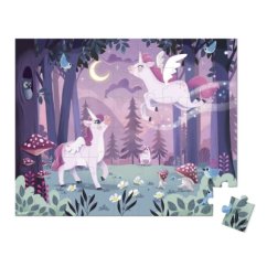 Puzzle v kufríku Jednorožce 54ks