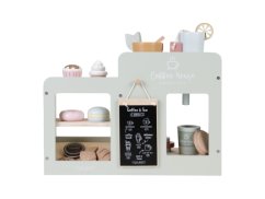 Kávovar drevený veľký s príslušenstvom