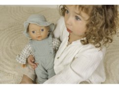 Oblečenie pre bábiku Baby Green Check