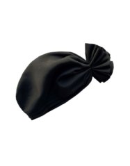 Kvetinový turban Black lycra