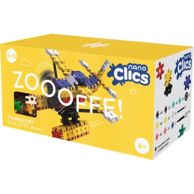 Ekologická stavebnica Nano Clics Doprava 250ks