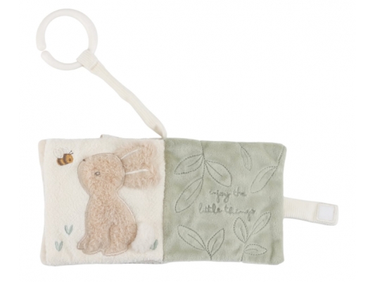 Závesná textilná knižka s aktivitami Newborn Naturals