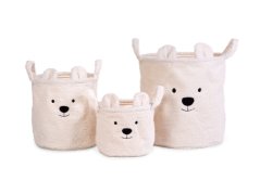 Kôš na hračky Teddy Off White