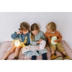 Detská dotyková lampa s diaľkovým ovládaním Veľký medvedík Biely