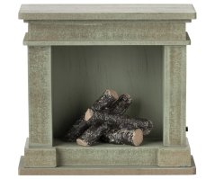 Miniatúrny krb Dusty green