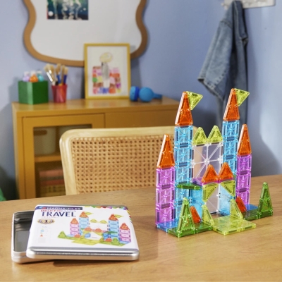 Magnetická stavebnica Travel Set Deluxe 55ks