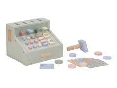 Pokladňa so skenerom a čítačkou kariet drevená