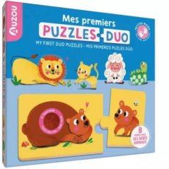 Moje prvé dotykové hmatové puzzle Zvieracia rodina