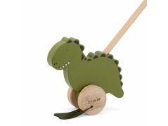 Drevená ťahacia hračka Mr. Dino