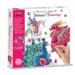 3D zvieratká Diamantová mozaika Fantázia