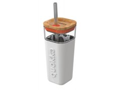 Sklenený cestovný hrnček so slamkou Liquid Cube Graffiti 540ml