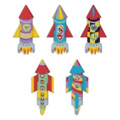 Sada Mini Origami papierové skladačky Rakety