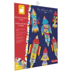 Sada Mini Origami papierové skladačky Rakety