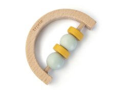 Drevené chrastítko Mint Yellow