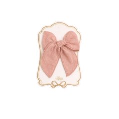 Mašľa do vlasov z organickej bavlny Clay Pink