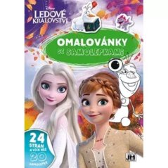 Omalovánky so samolepkami - Ľadové kráľovstvo