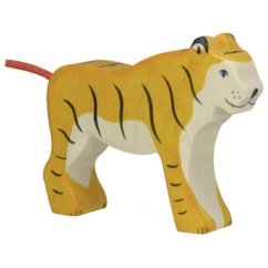 Drevená postavička Stojaci tiger