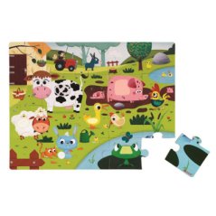 Puzzle dotykové Zvieratká na farme