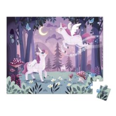 Puzzle v kufríku Jednorožce 54ks