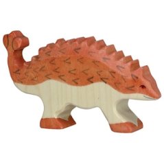 Drevená postavička Ankylosaurus