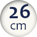 26 cm