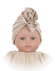 Kvetinový turban Ecru jersey