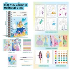 Fashion kreatívna kniha Magic Princesses
