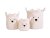 Kôš na hračky Teddy Off White