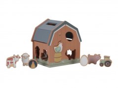 Domček s vkladacími tvarmi drevený Farma