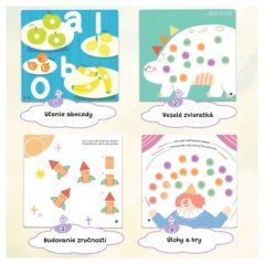 Kreatívna kniha Maľovanie prstami so šablónami