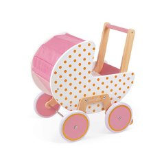 Drevený kočík pre bábiky Candy Chic