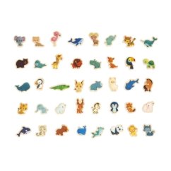 Magnetická mapa Zvieratká sveta - vyblednuté od slnka