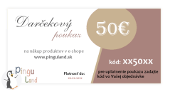 Darčekový poukaz v hodnote 50 €