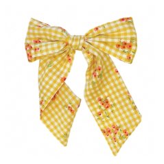 Mašla do vlasov Floral Gingham