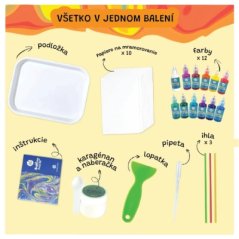 Sada na mramorovanie 6 farieb