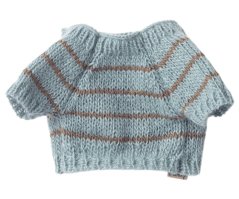 Pletený sveter pre šteniatka Dusty blue