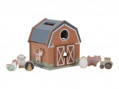 Domček s vkladacími tvarmi drevený Farma