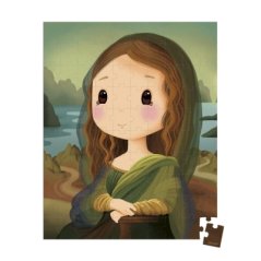 Umelecké puzzle v kufríku Leonardo da Vinci 100ks