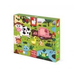 Puzzle dotykové Zvieratká na farme