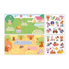 Kreatívna sada Prelepovateľné samolepky Zvieratká